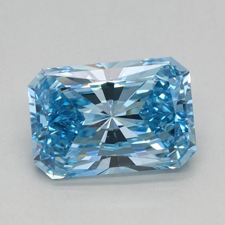 0.76 Ct. Fancy Vivid Blue Radiant Lab Grown Diamond