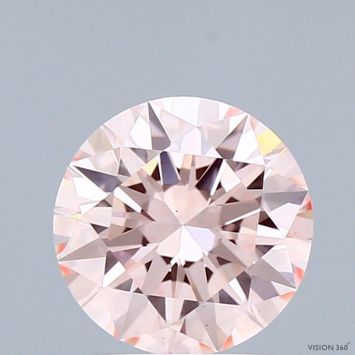 2.10 Ct. Fancy Pink Round Lab Grown Diamond
