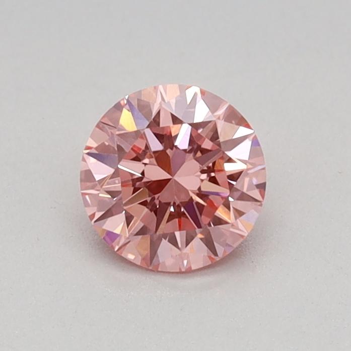 0.32 Ct. Fancy Vivid Pink Round Lab Grown Diamond