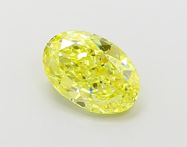 1.02 Ct. Fancy Vivid Yellow Oval Lab Grown Diamond