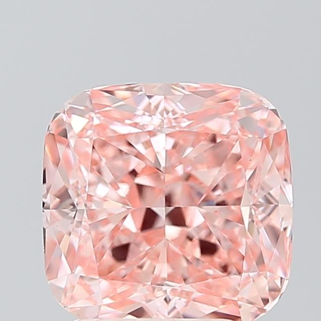 2.52 Ct. Fancy Intense Pink Cushion Lab Grown Diamond