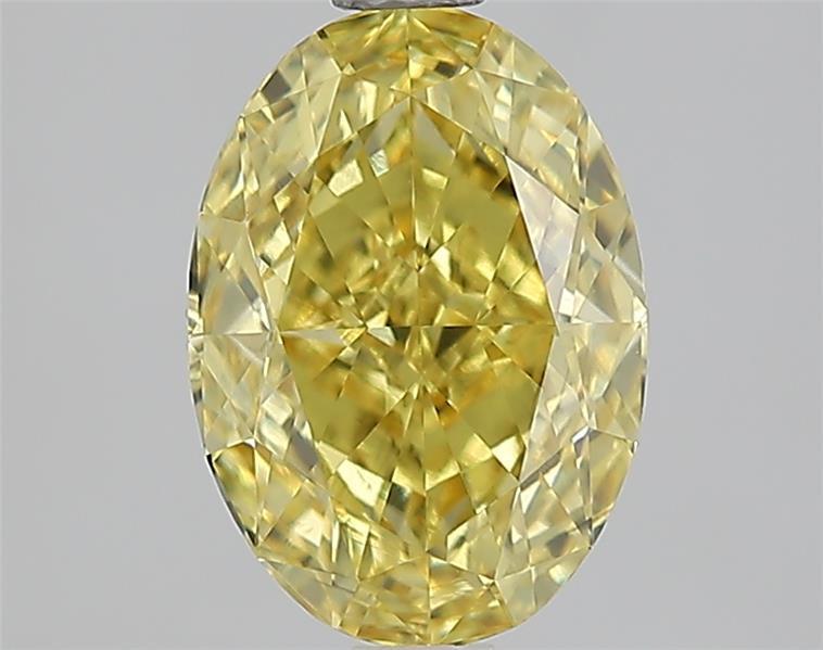 2.09 Ct. Fancy Vivid Yellow Yellow Oval Lab Grown Diamond