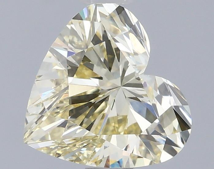 1.04 Ct. Fancy Light Yellow Heart Lab Grown Diamond