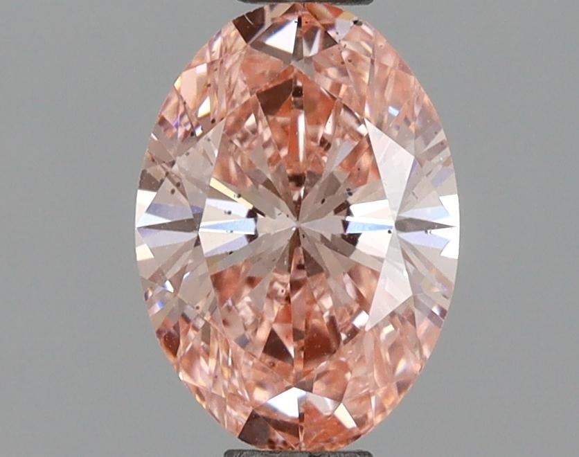 1.00 Ct. Fancy Vivid Pink Oval Lab Grown Diamond