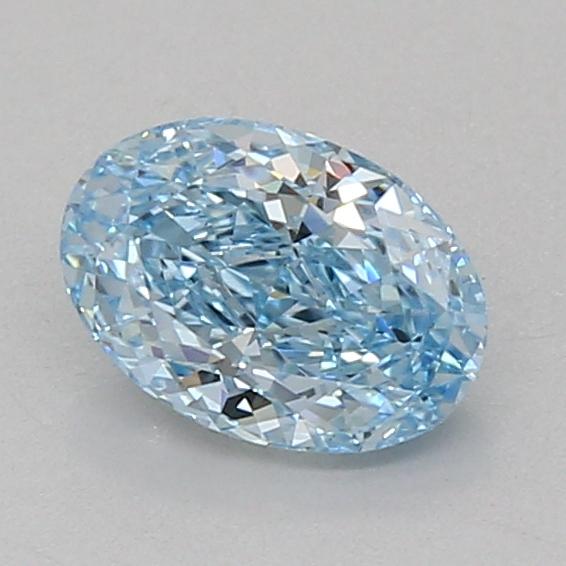 1.07 Ct. Fancy Vivid Blue Oval Lab Grown Diamond