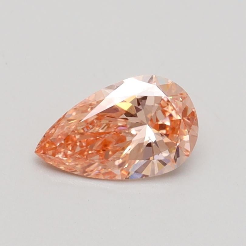 0.51 Ct. Fancy Intense Pink Pear Lab Grown Diamond