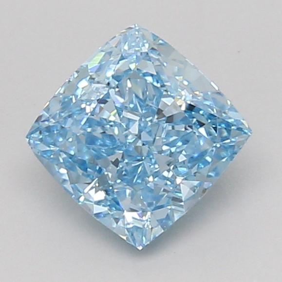 1.56 Ct. Fancy Vivid Blue Cushion Lab Grown Diamond