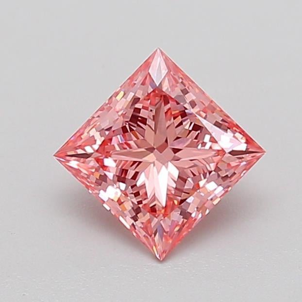 1.10 Ct. Fancy Vivid  Pink Princess Lab Grown Diamond