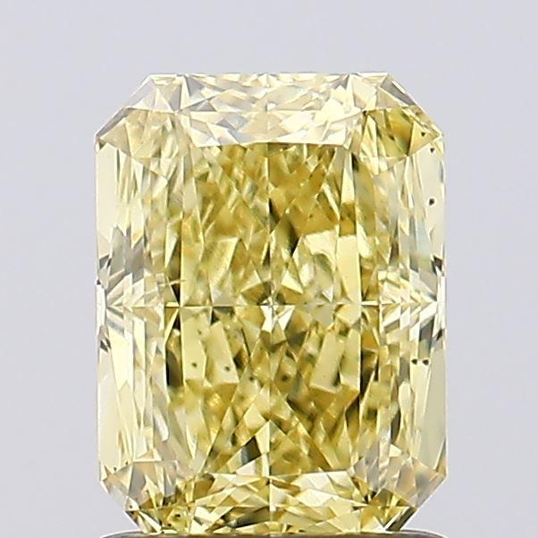 1.57 Ct. Fancy Vivid  Yellow Radiant Lab Grown Diamond