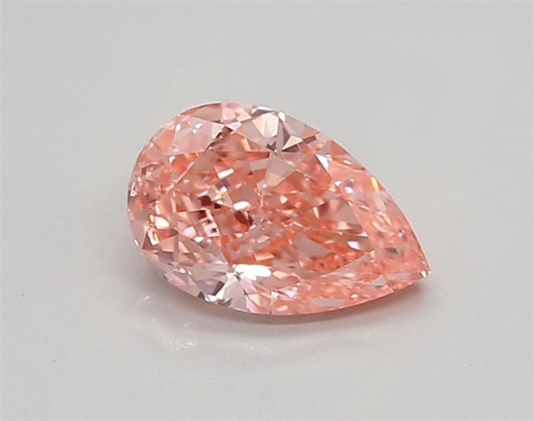 0.76 Ct. Fancy Vivid  Pink Pear Lab Grown Diamond