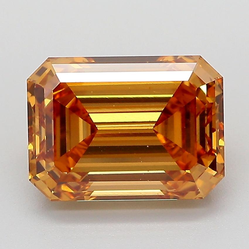 3.06 Ct. Fancy Light  Brown Emerald Lab Grown Diamond