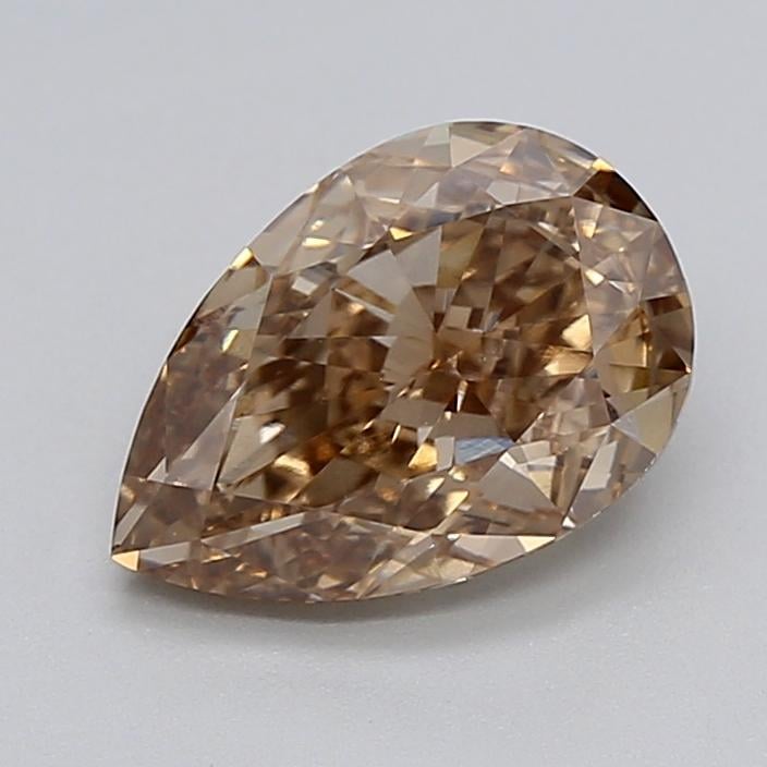 2.04 Ct. Light  Brown Pear Lab Grown Diamond