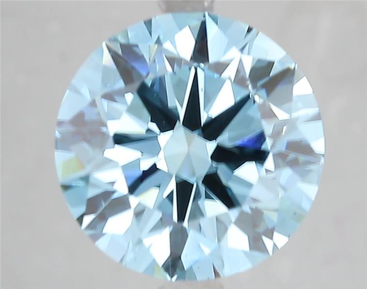 5.11 Ct. Fancy Vivid Blue Round Lab Grown Diamond