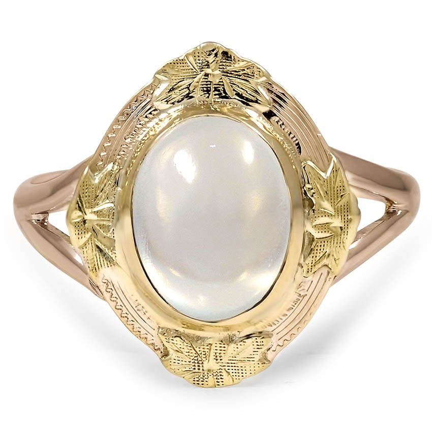 Art Deco Moonstone Vintage Ring