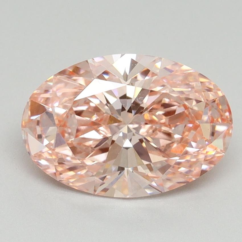2.01 Ct. Fancy Vivid Pink Oval Lab Grown Diamond