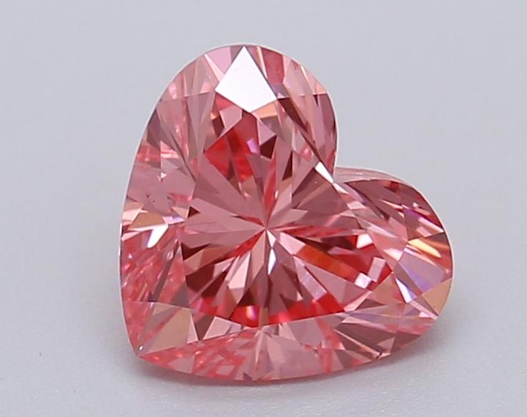 1.02 Ct. Fancy Vivid Pink Heart Lab Grown Diamond