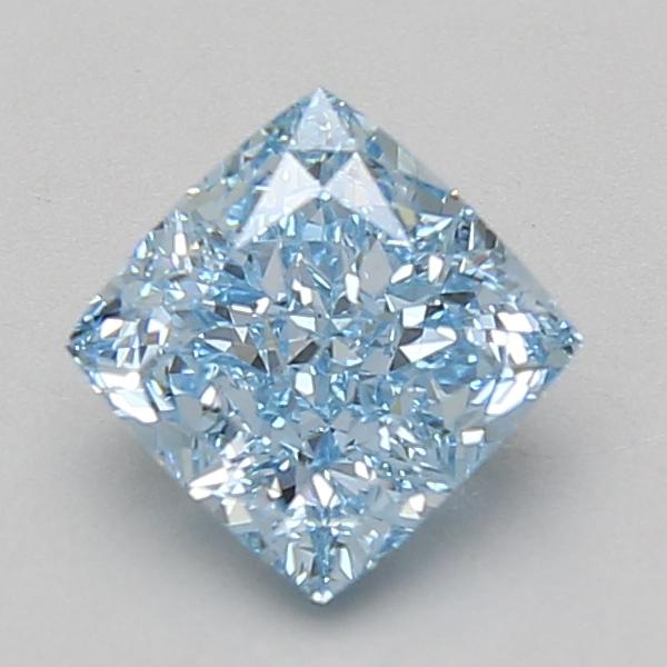 1.59 Ct. Fancy Vivid Blue Cushion Lab Grown Diamond