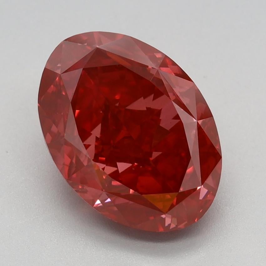 3.10 Ct. Fancy Vivid Pink Oval Lab Grown Diamond