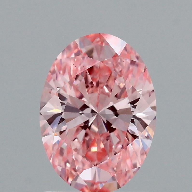 1.55 Ct. Fancy Vivid Pink Oval Lab Grown Diamond