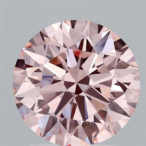 2.14 Ct. Fancy Intense Pink Round Lab Grown Diamond