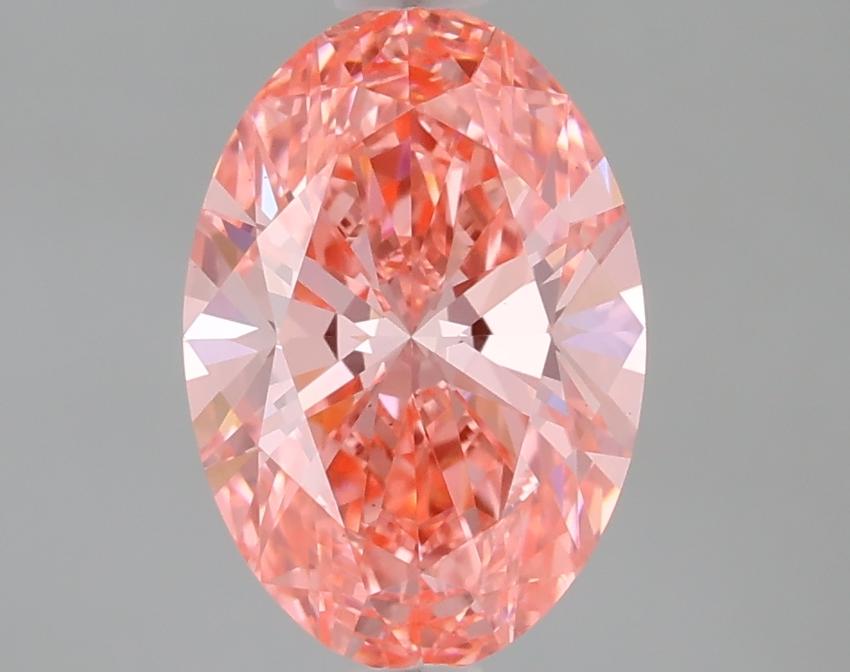 1.60 Ct. Fancy Vivid Pink Oval Lab Grown Diamond