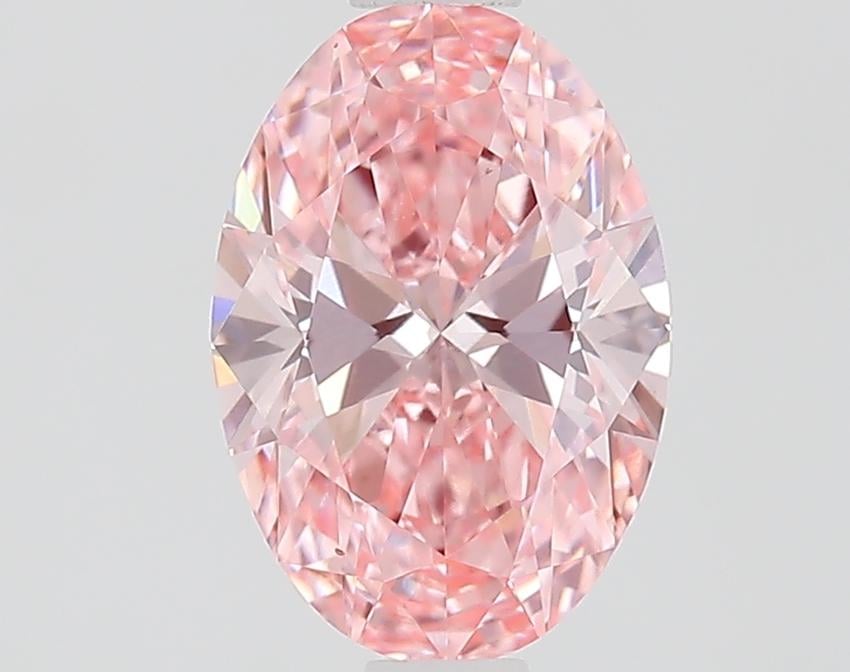 1.03 Ct. Fancy Vivid Pink Oval Lab Grown Diamond