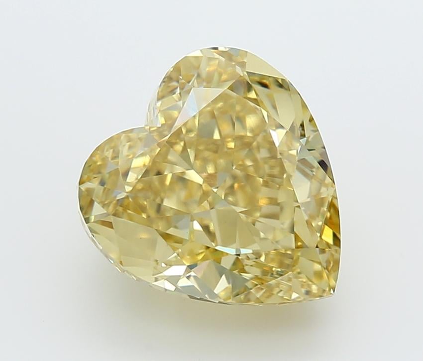5.03 Ct. Fancy Intense  Yellow Heart Lab Grown Diamond