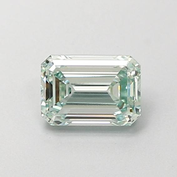 0.76 Ct. Fancy Intense  Green Emerald Lab Grown Diamond