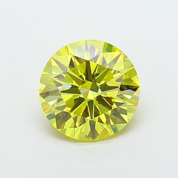 2.00 Ct. Fancy Vivid  Yellow Round Lab Grown Diamond