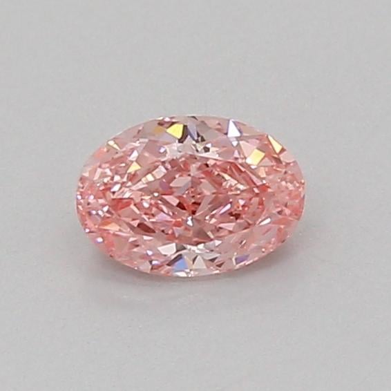 0.46 Ct. Fancy Vivid Pink Oval Lab Grown Diamond