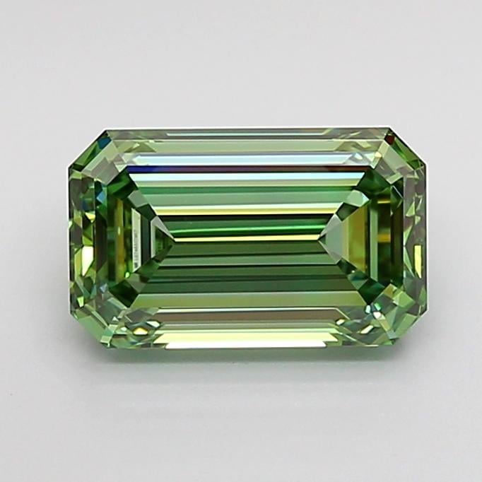 2.20 Ct. Fancy Vivid Green Emerald Lab Grown Diamond