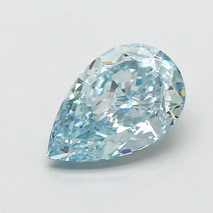 1.52 Ct. Fancy Vivid  Blue Pear Lab Grown Diamond