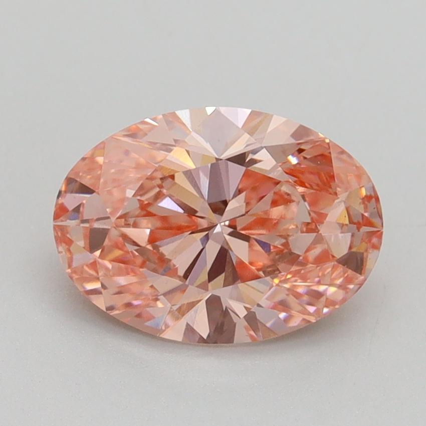 1.70 Ct. Fancy Intense Pink Oval Lab Grown Diamond