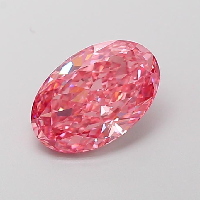 2.02 Ct. Fancy Vivid Pink Oval Lab Grown Diamond