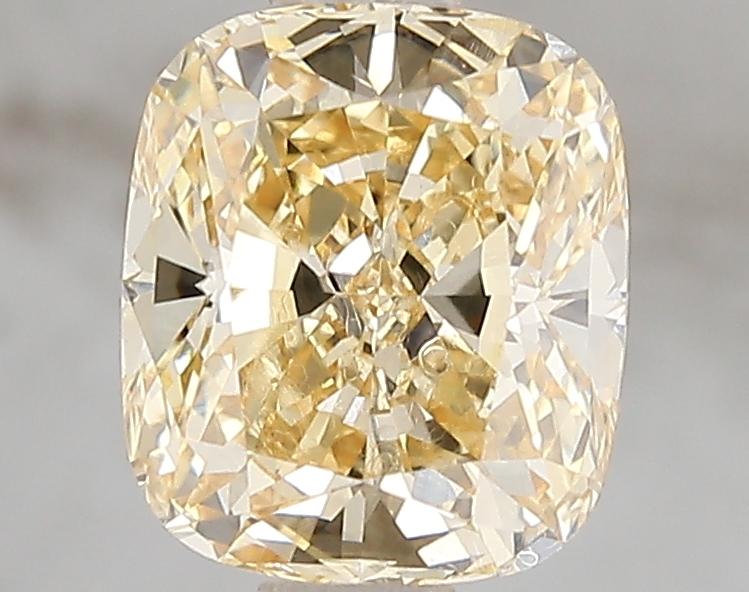 2.02 Ct. Fancy Intense Yellow Cushion Lab Grown Diamond