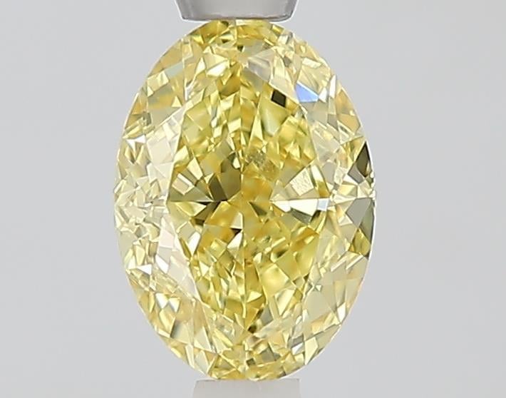 1.09 Ct. Fancy Intense  Yellow Oval Lab Grown Diamond