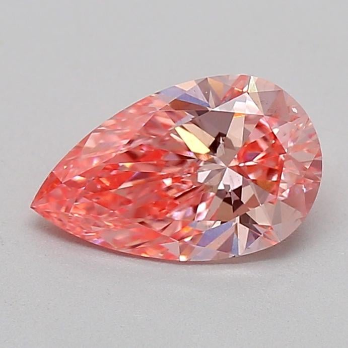1.30 Ct. Fancy Vivid  Pink Pear Lab Grown Diamond