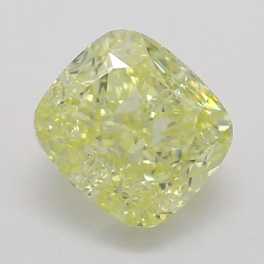 1.06 Ct. Fancy Intense Yellow Cushion Diamond
