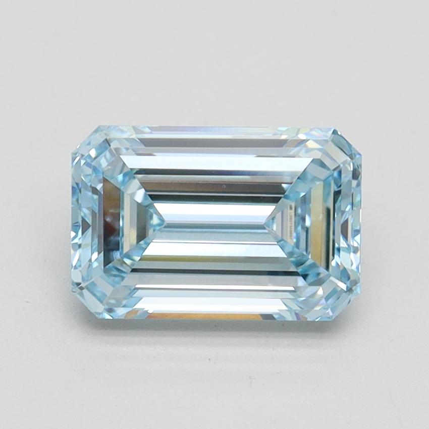 1.57 Ct. Fancy Intense Blue Emerald Lab Grown Diamond