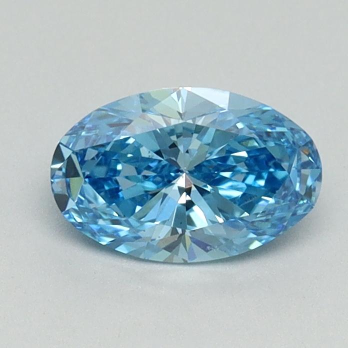 0.70 Ct. Fancy Vivid Blue Oval Lab Grown Diamond