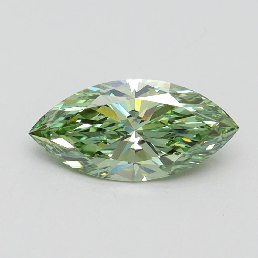 1.06 Ct. Fancy Vivid Green Marquise Lab Grown Diamond