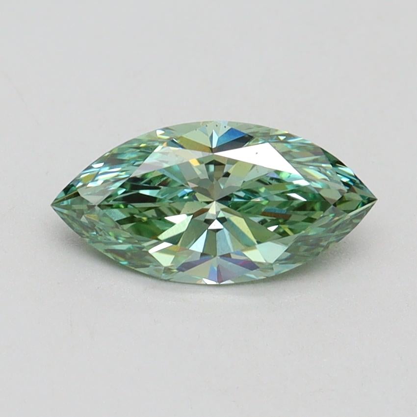 1.01 Ct. Fancy Vivid Green Marquise Lab Grown Diamond