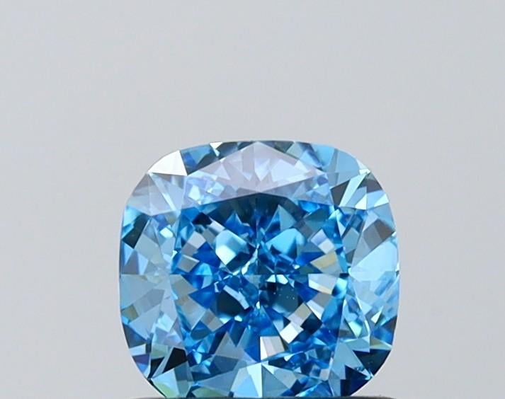1.00 Ct. Fancy Vivid  Blue Cushion Lab Grown Diamond
