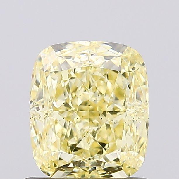 1.06 Ct. Fancy  Yellow Cushion Lab Grown Diamond