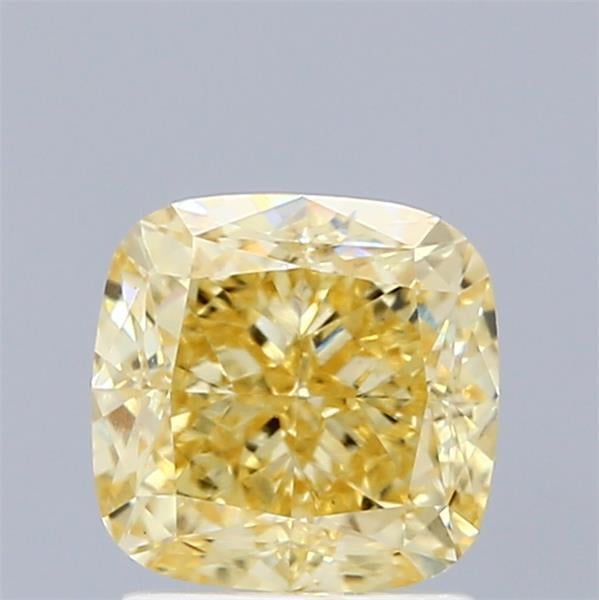 1.92 Ct. Fancy Intense Yellow Cushion Lab Grown Diamond