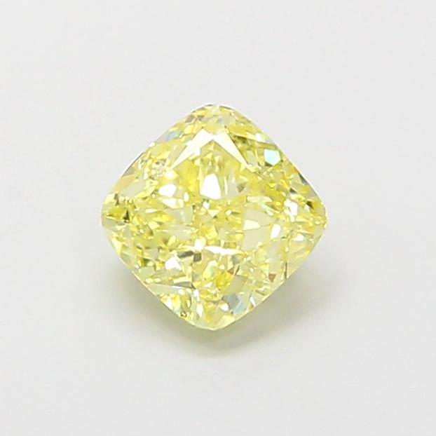 0.86 Ct. Fancy Yellow Cushion Lab Grown Diamond