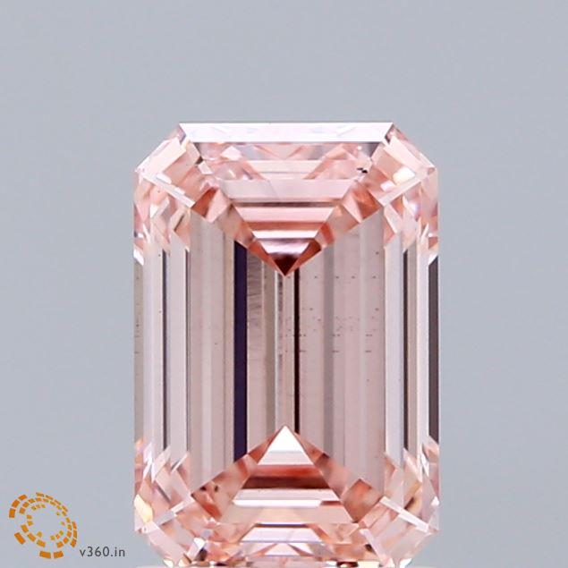 1.73 Ct. Fancy Intense Pink Emerald Lab Grown Diamond