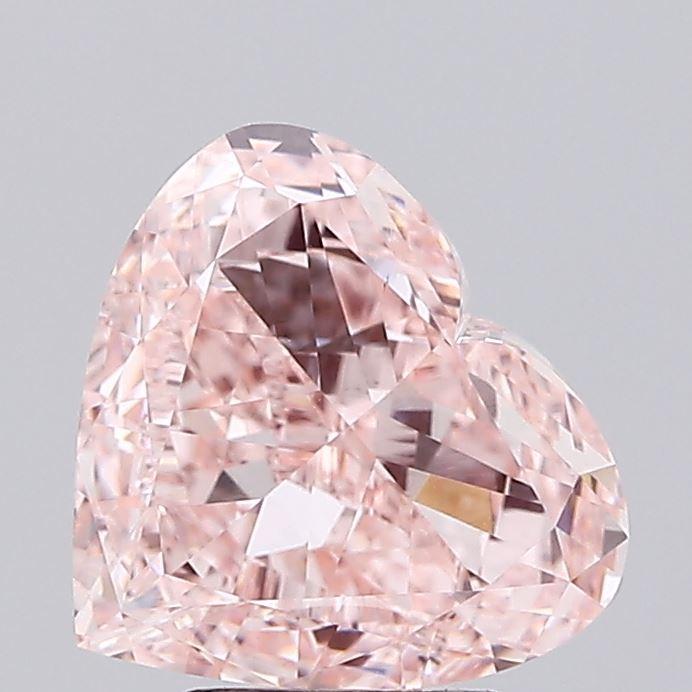 5.00 Ct. Fancy Intense  Pink Heart Lab Grown Diamond