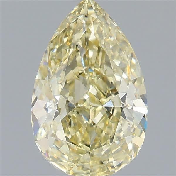 1.59 Ct. Fancy Yellow Pear Lab Grown Diamond