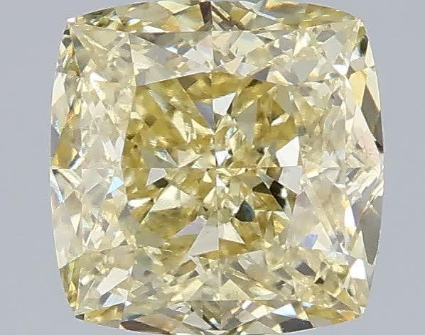 2.07 Ct. Fancy Yellow Cushion Lab Grown Diamond
